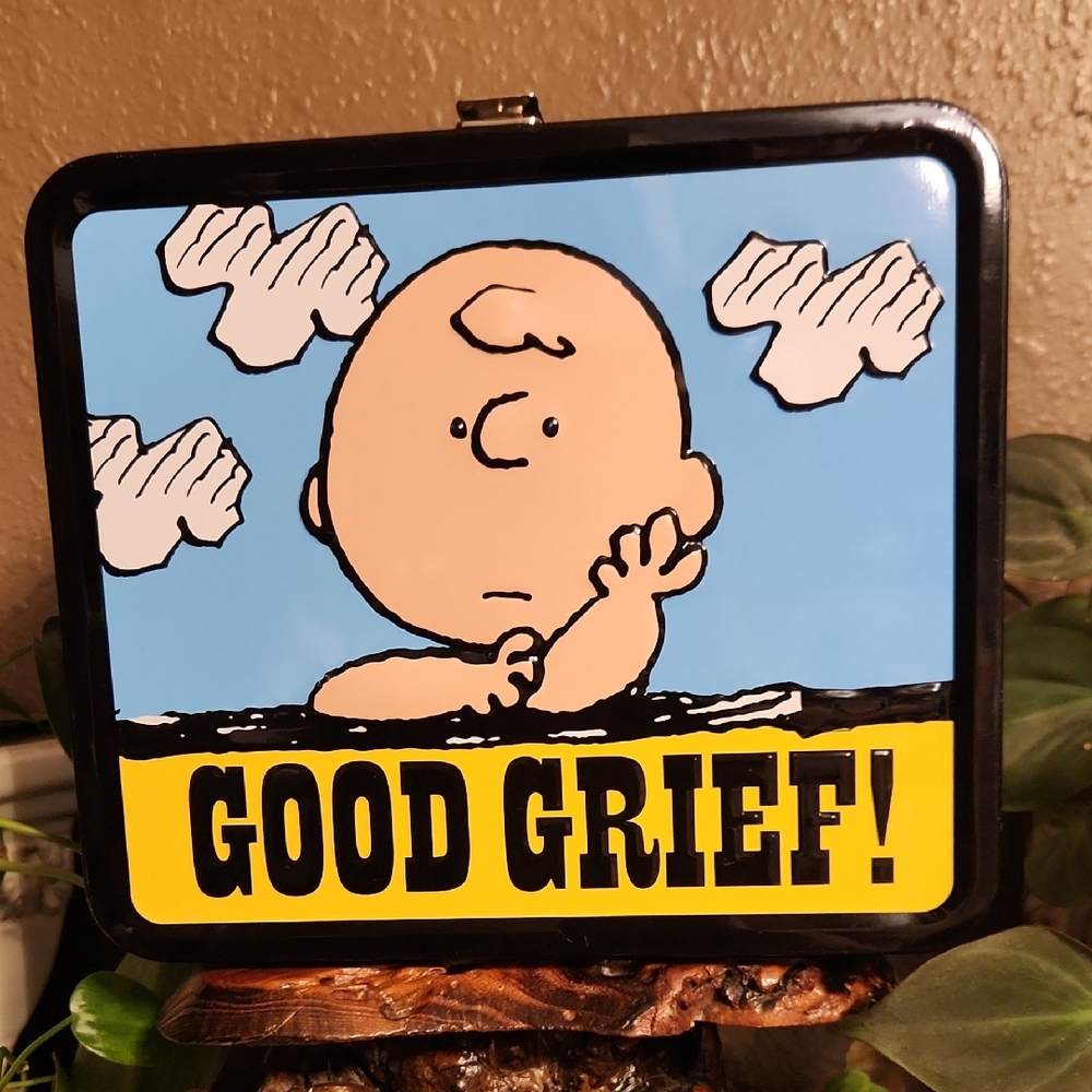 Loungefly Charlie Brown Metal Lunchbox Peanuts EUC